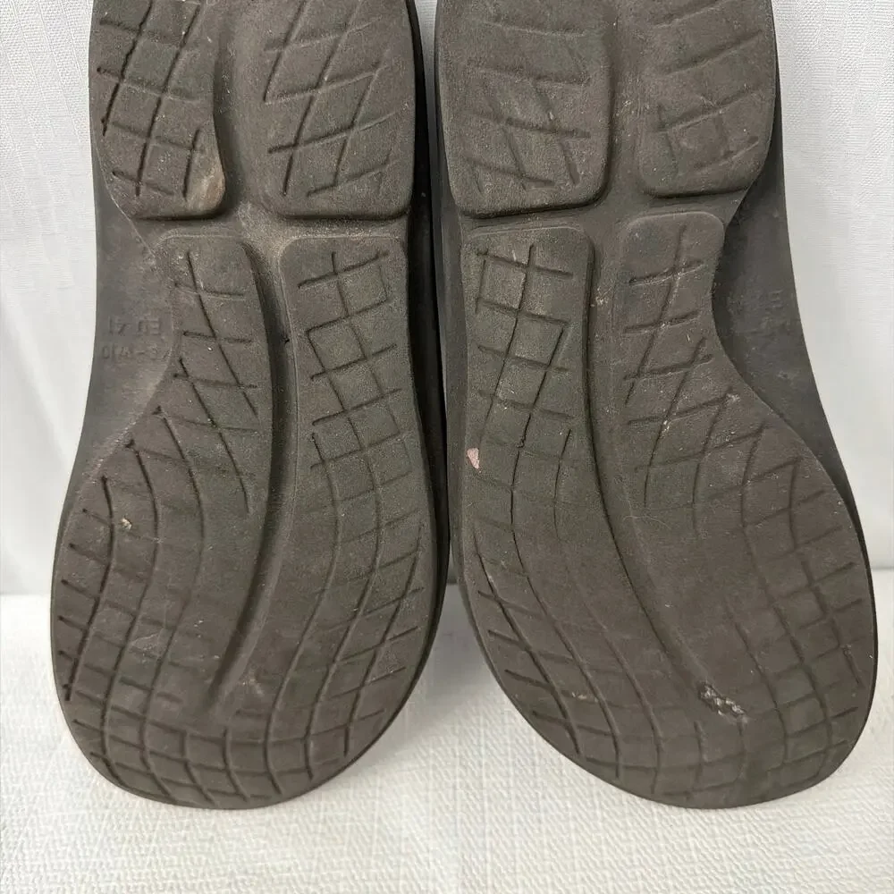 OOFOS OOahh Slides Mens Size 8 Black Recovery Slip On Sandals Comfort